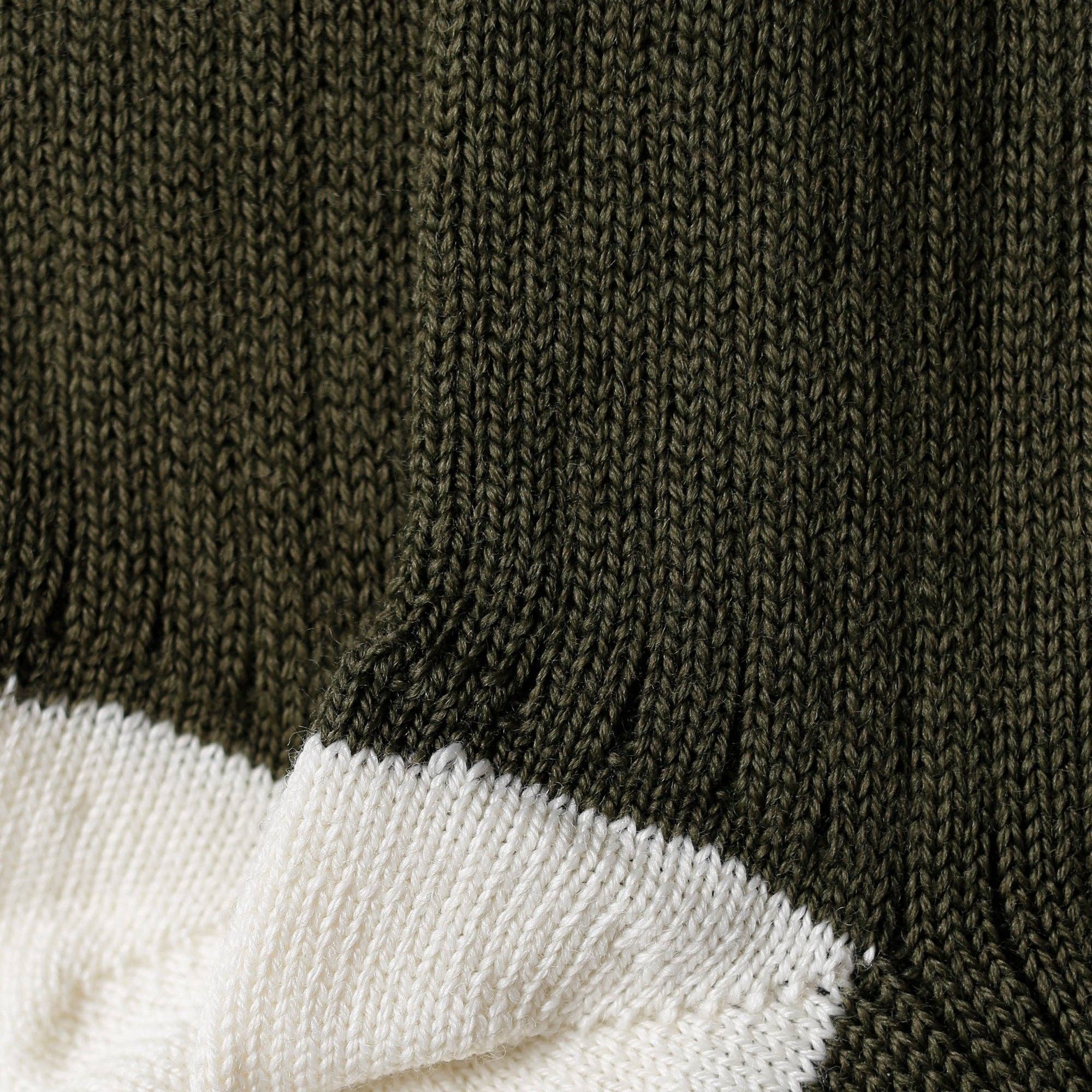 Mountain Socks - Olive Black Stripe - Threshold Collective