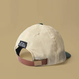 6 Panel - Blank - Tan/Forest Waxed Cotton Canvas - Threshold Collective
