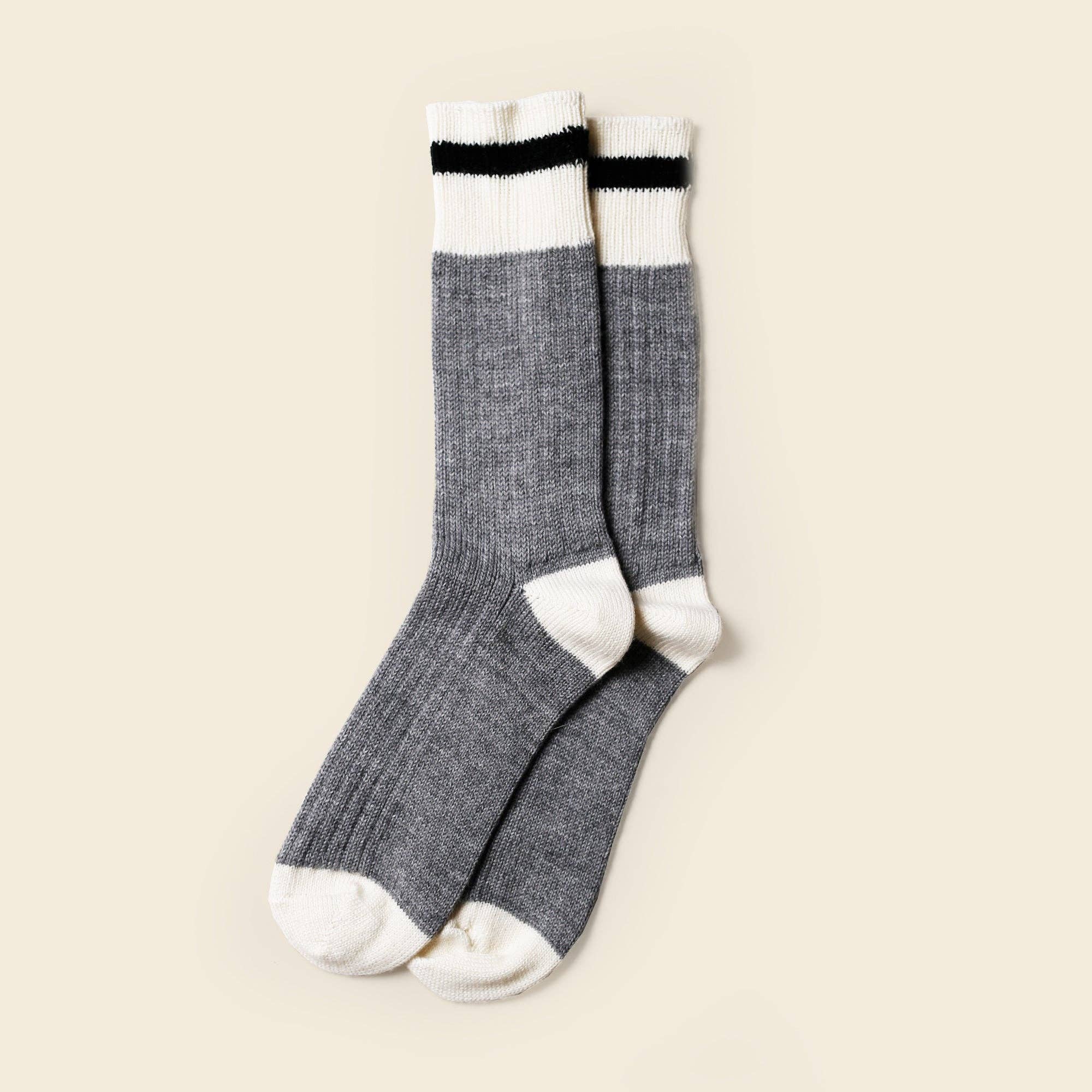 Mountain Socks - Black Stripe - Threshold Collective