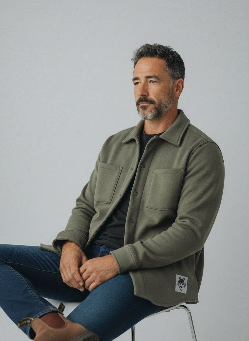 Organic Cotton Fleece Shacket - Threshold Collective