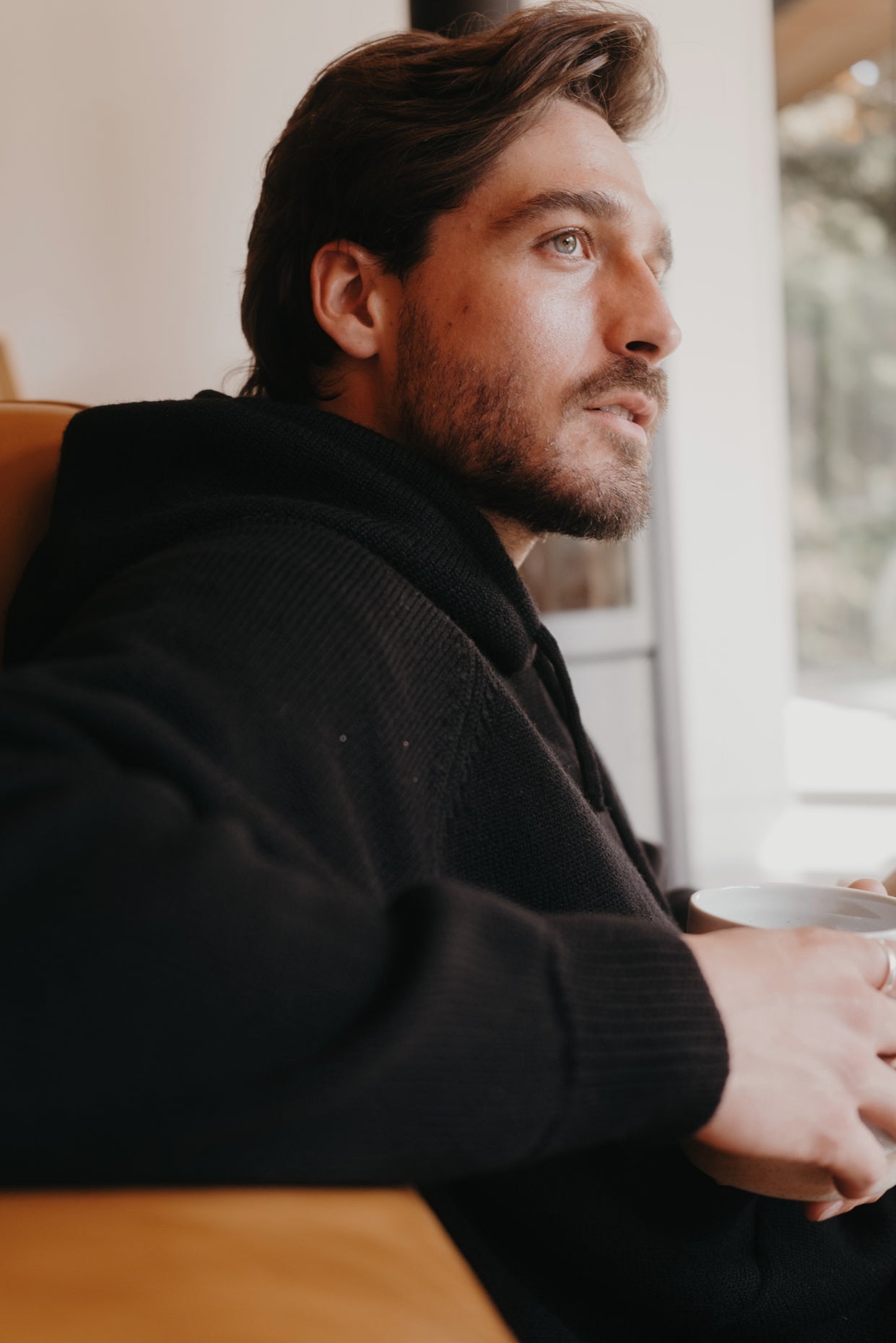 Hudson Merino Pullover - Threshold Coffee