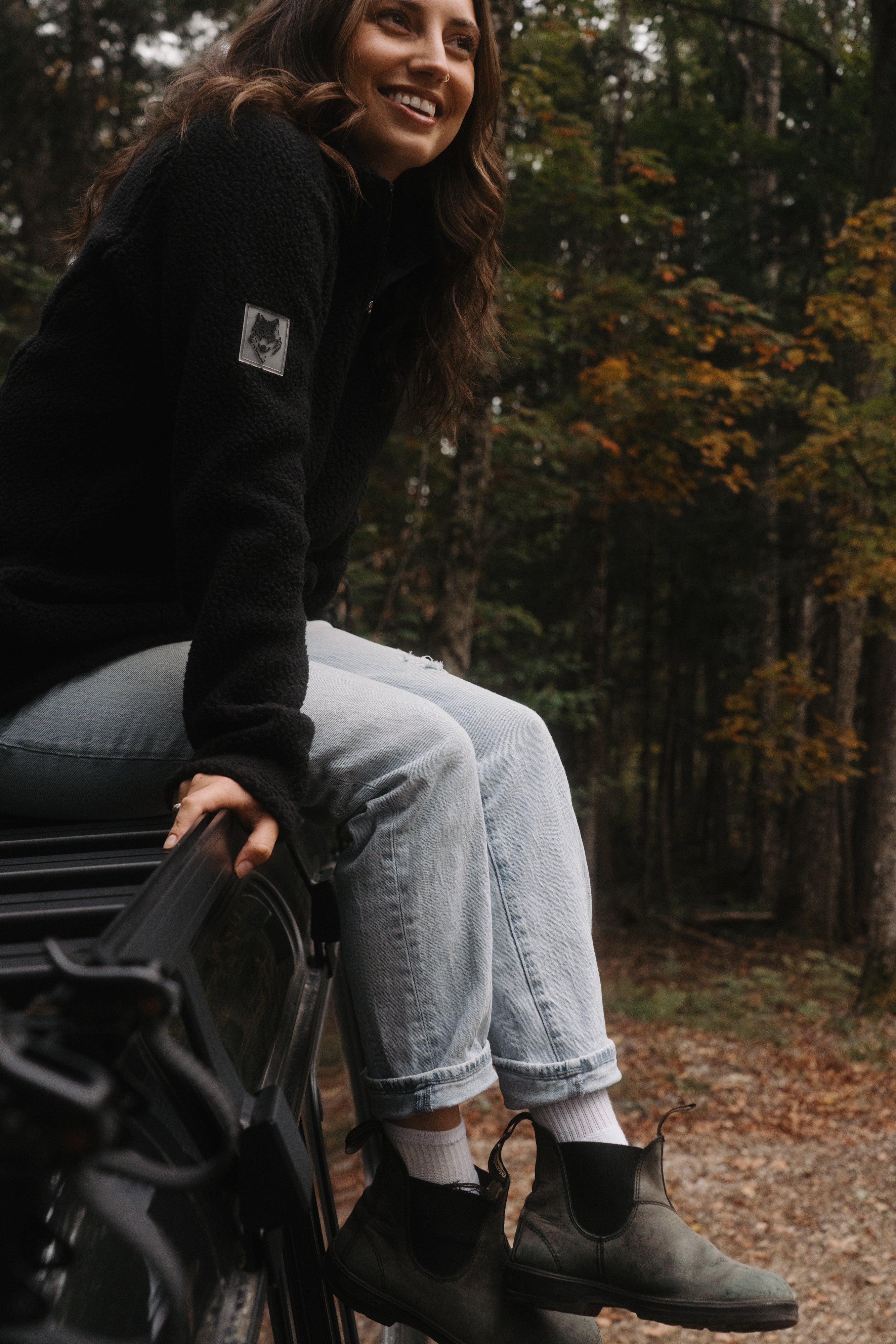 Black Kitimat Women's Half Zip - Threshold Collective