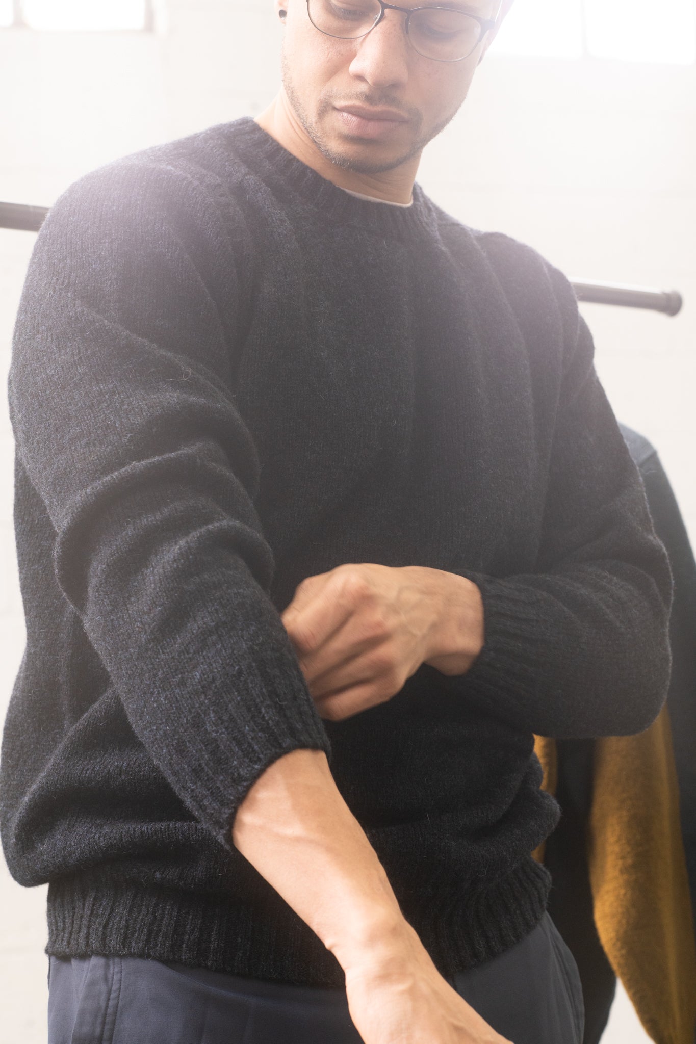 William Wolfe Cosmos Seamless Crewneck - Threshold Coffee