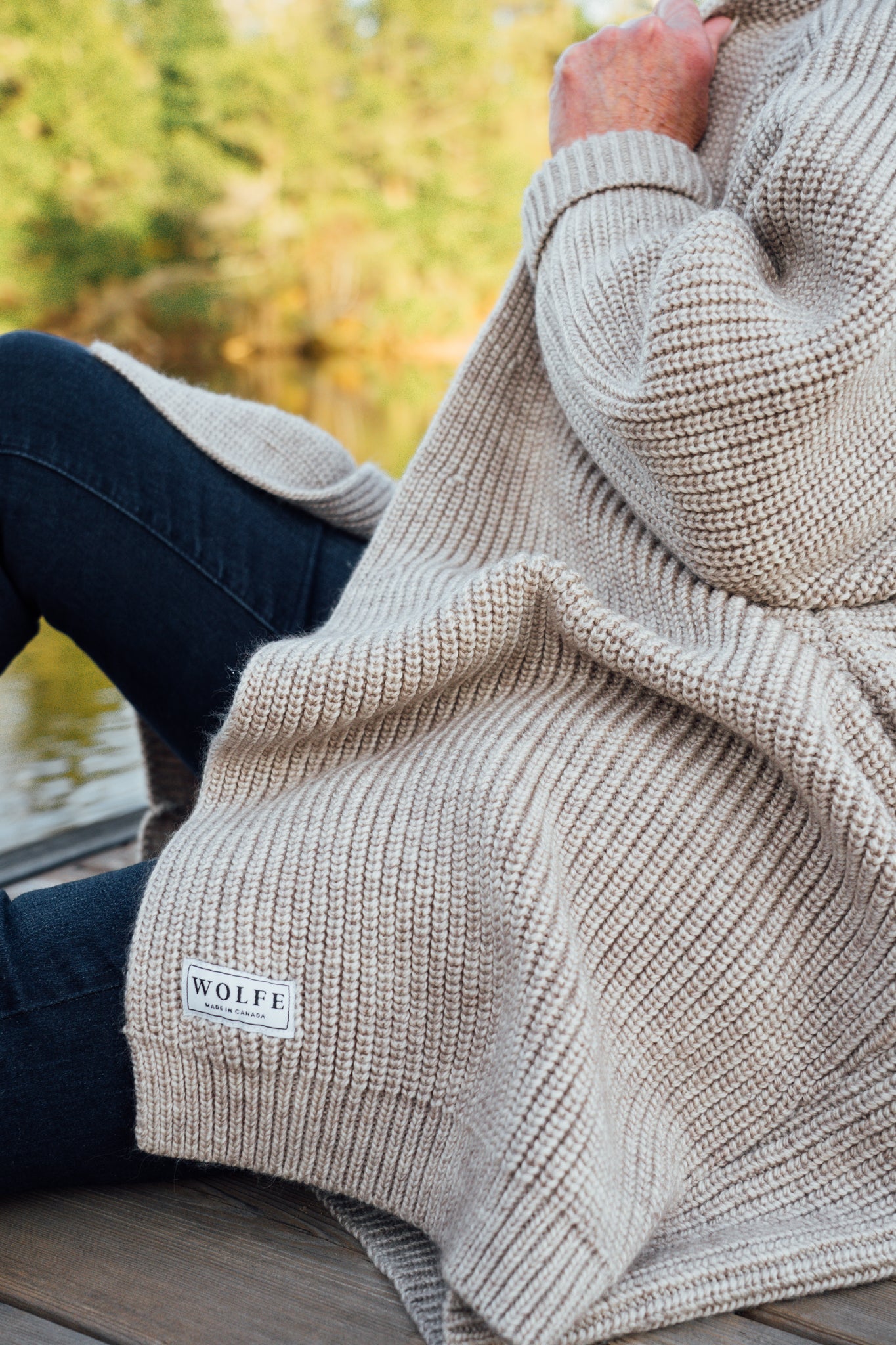 Beige Elora Cardigan - Threshold Coffee