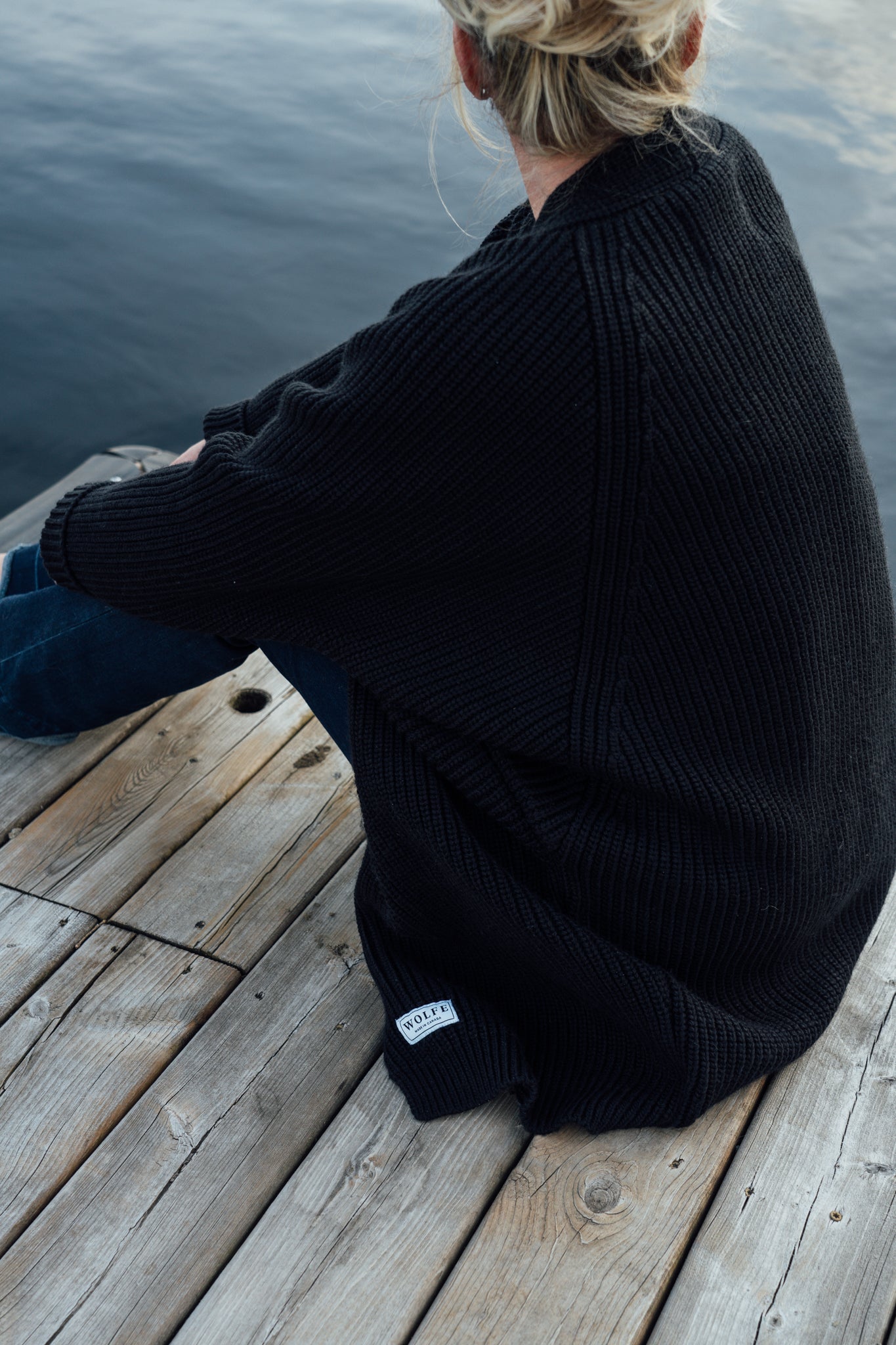 Black Elora Cardigan - Threshold Coffee