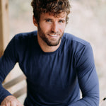 Navy Long Sleeve Huxley - Threshold Coffee