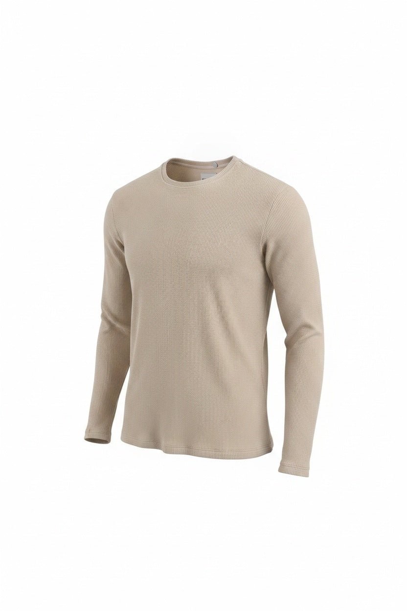 Beige Straight Hem Waffle Knit - Threshold Collective