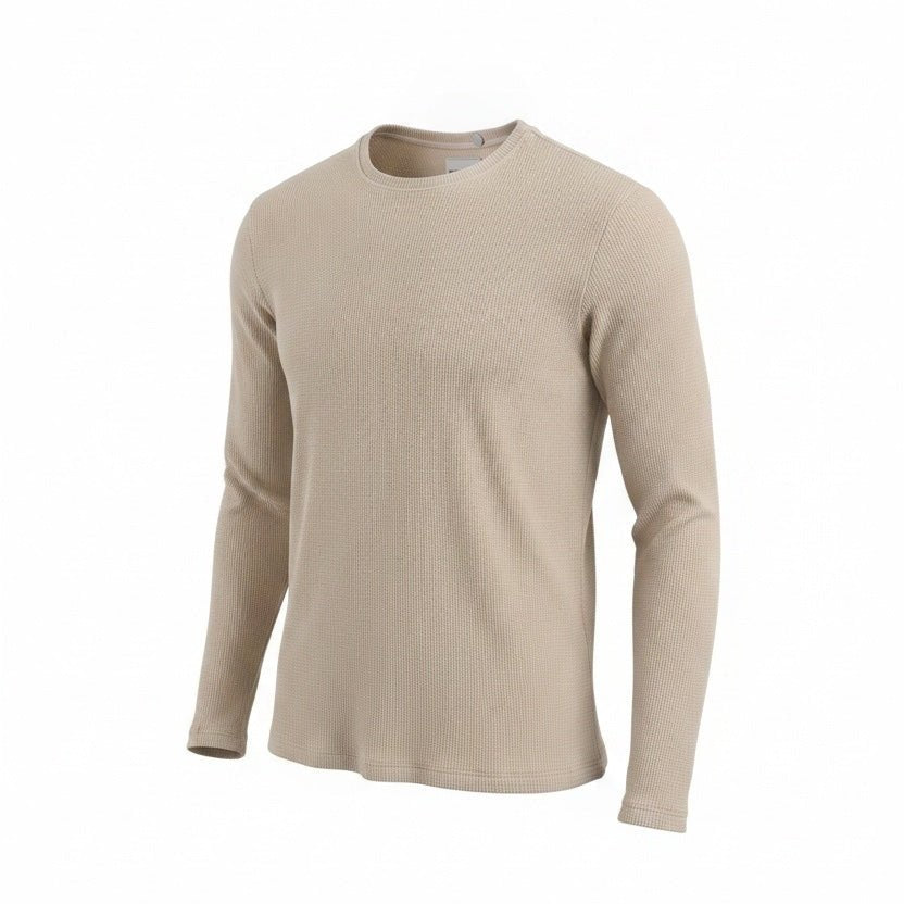 Beige Straight Hem Waffle Knit - Threshold Collective