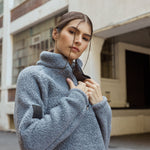 Grey Kitimat Women's Half Zip - Threshold Coffee