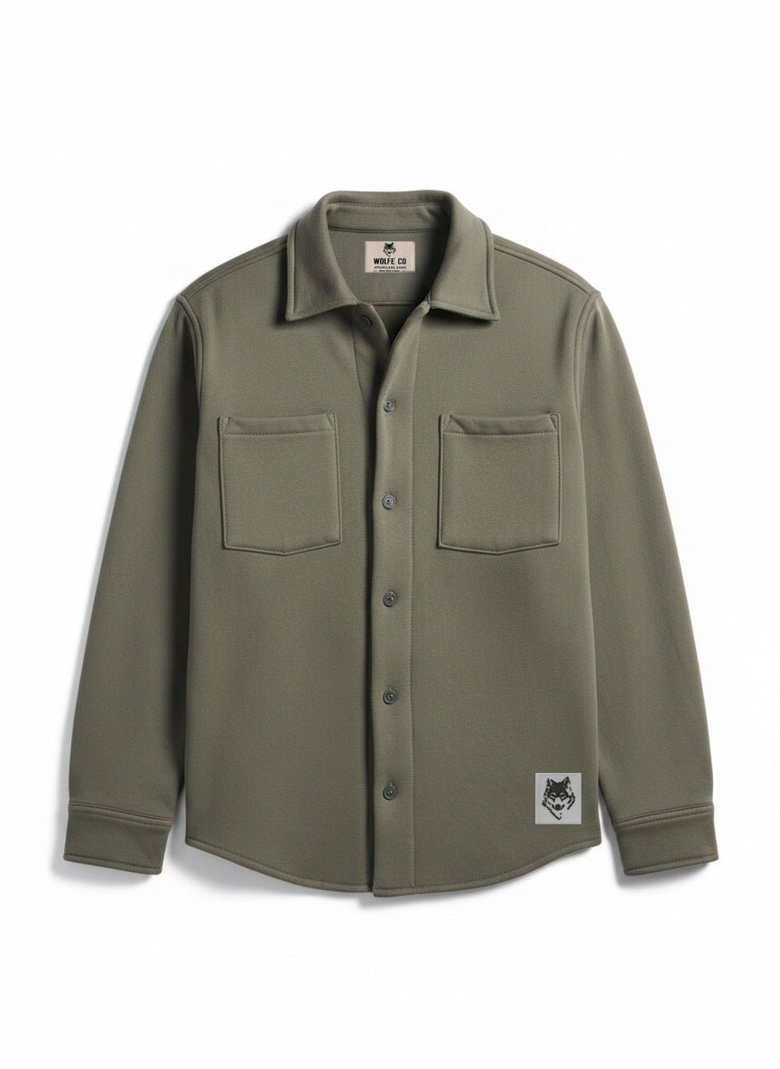 Organic Cotton Fleece Shacket - Threshold Collective