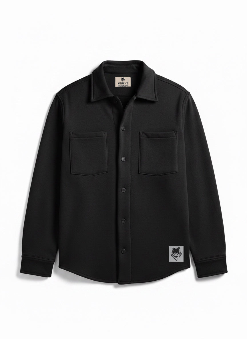 Organic Cotton Fleece Shacket - Threshold Collective