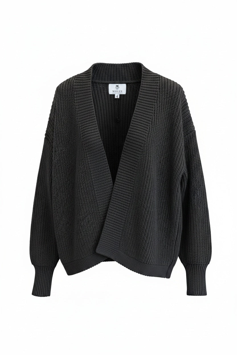 Black Jasper Cardigan - Threshold Collective