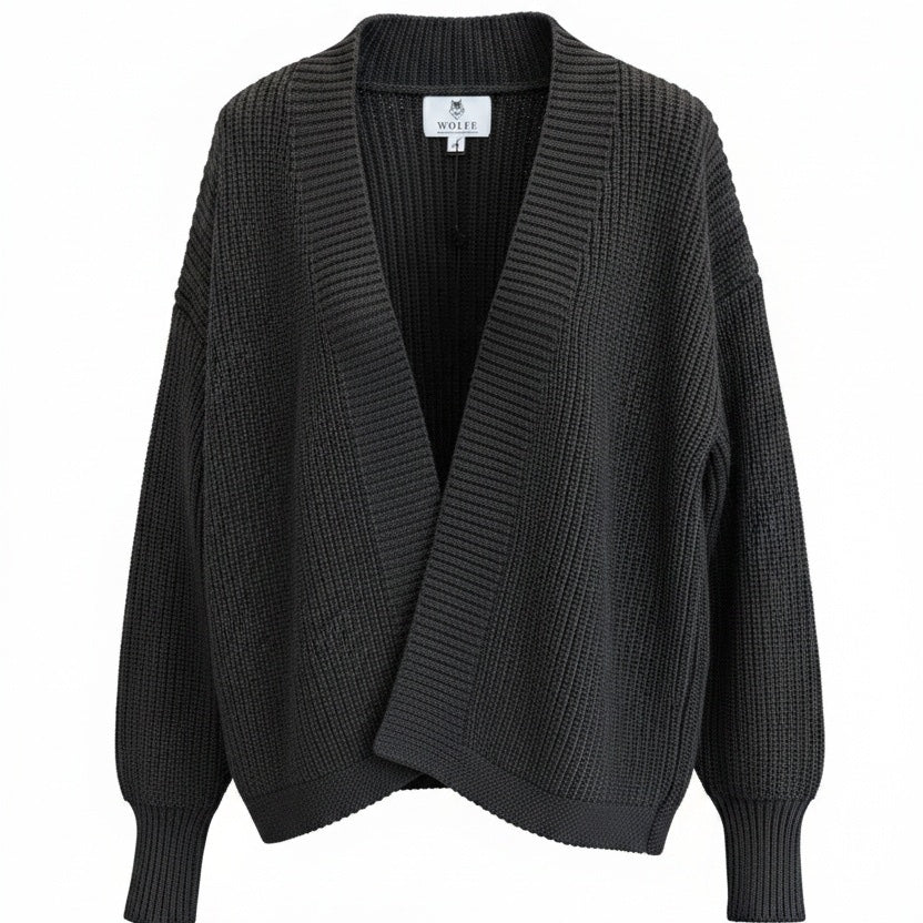 Black Jasper Cardigan - Threshold Collective