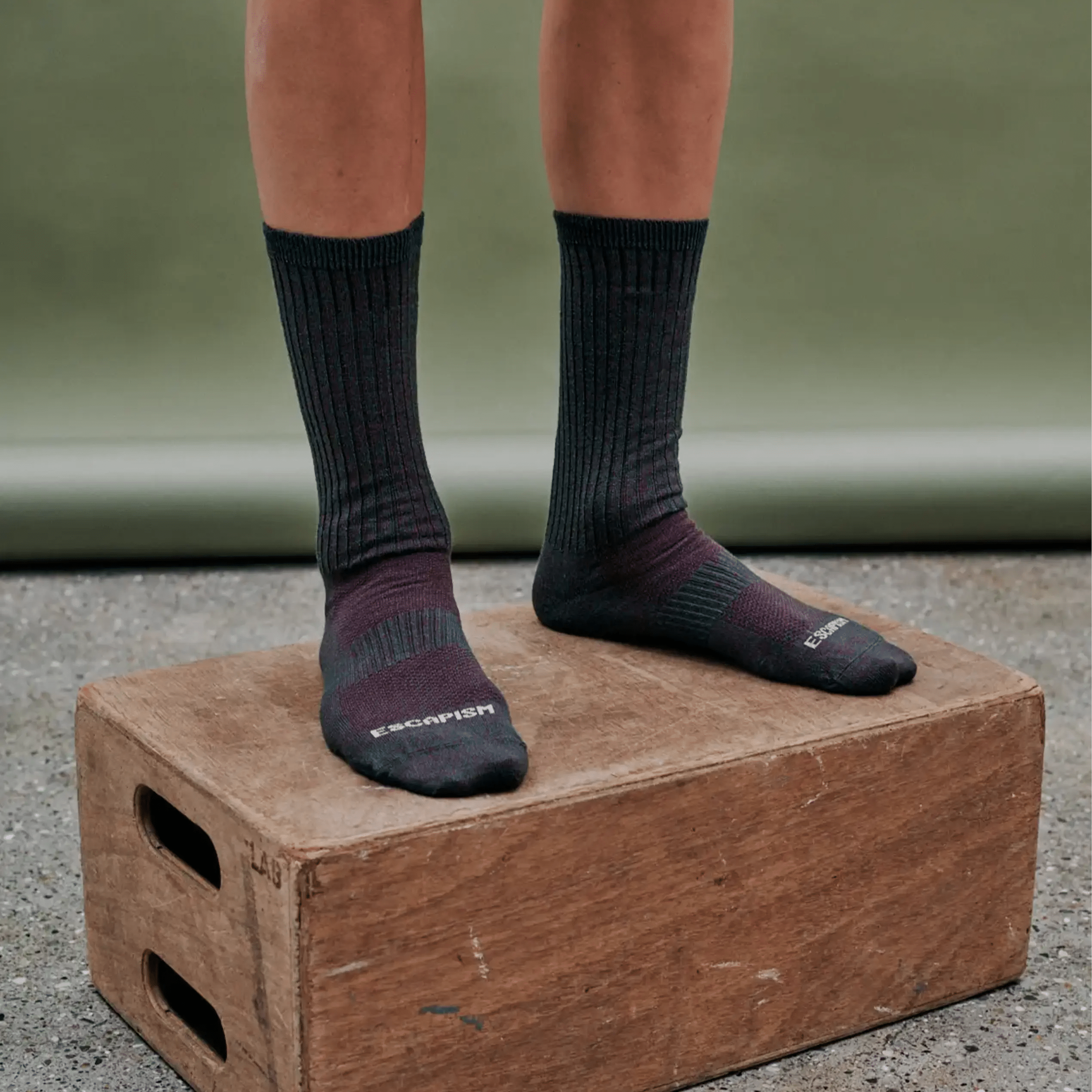 Escapism Melange Socks - Burgundy - Threshold Coffee