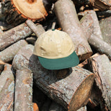 6 Panel - Blank - Tan/Forest Waxed Cotton Canvas - Threshold Collective