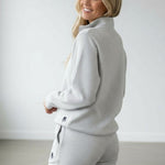 Relaxed Half Zip - Threshold Coffee